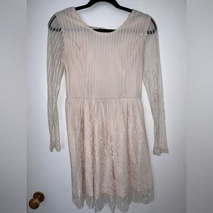 Cream lace dress